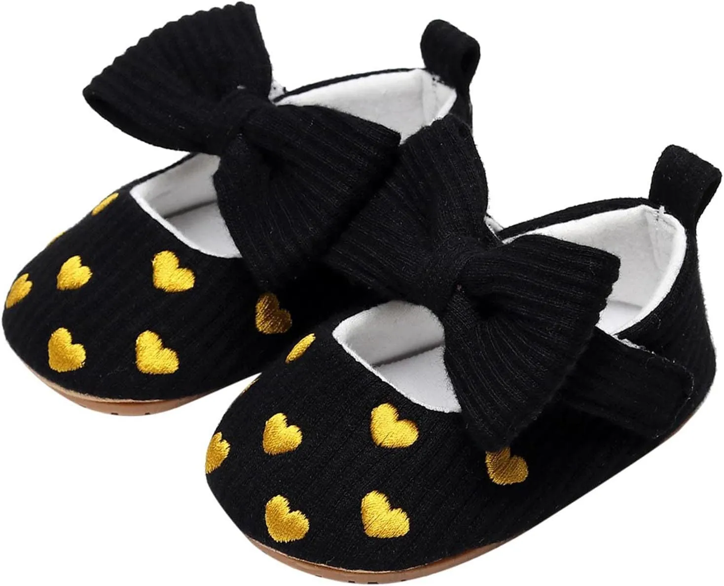 High Tops for Girls Size 4 Infant Girls Single Shoes Heart Embroider Bowknot First Walkers Shoes Size 6 Shoes Toddler