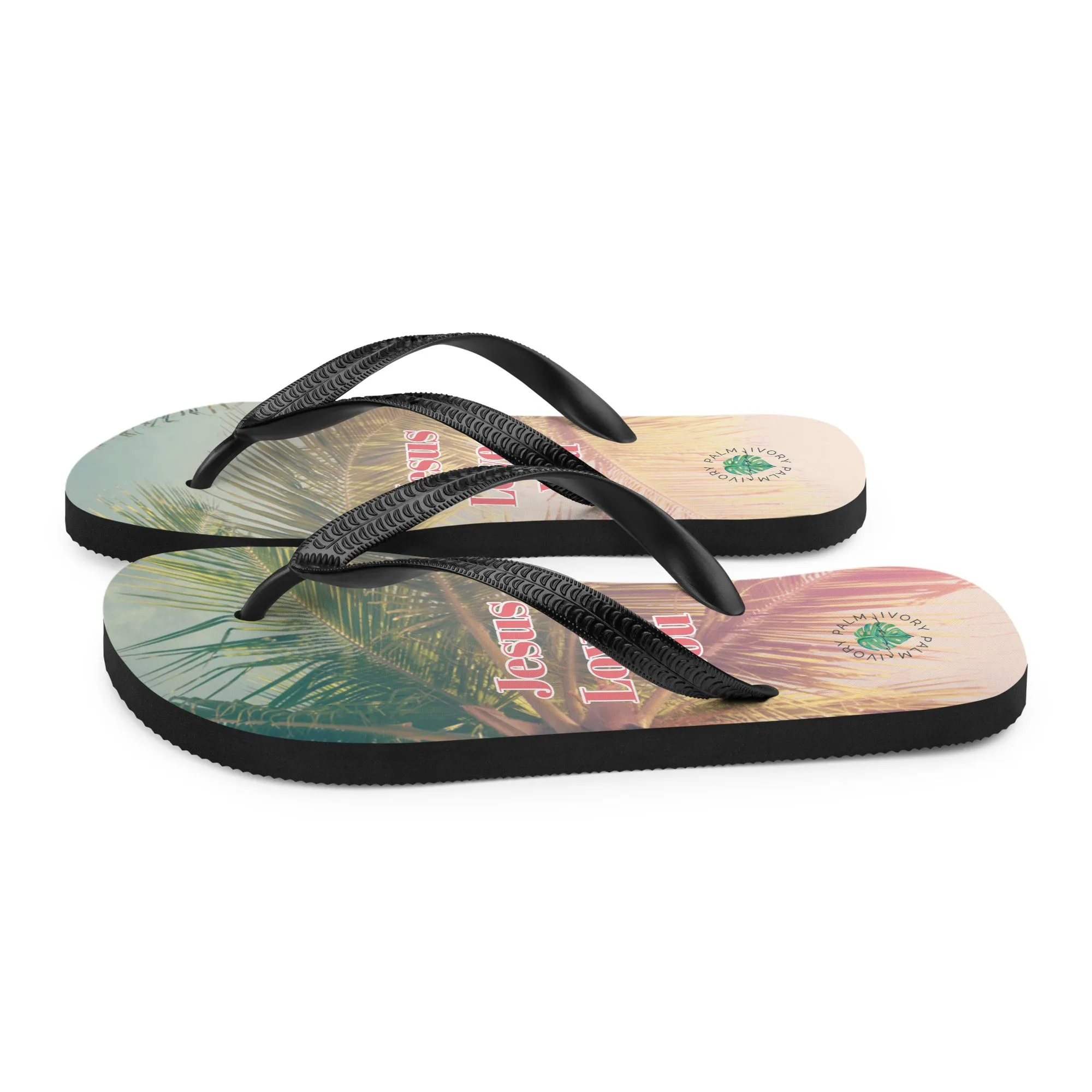 Jesus Loves You Flip-Flops