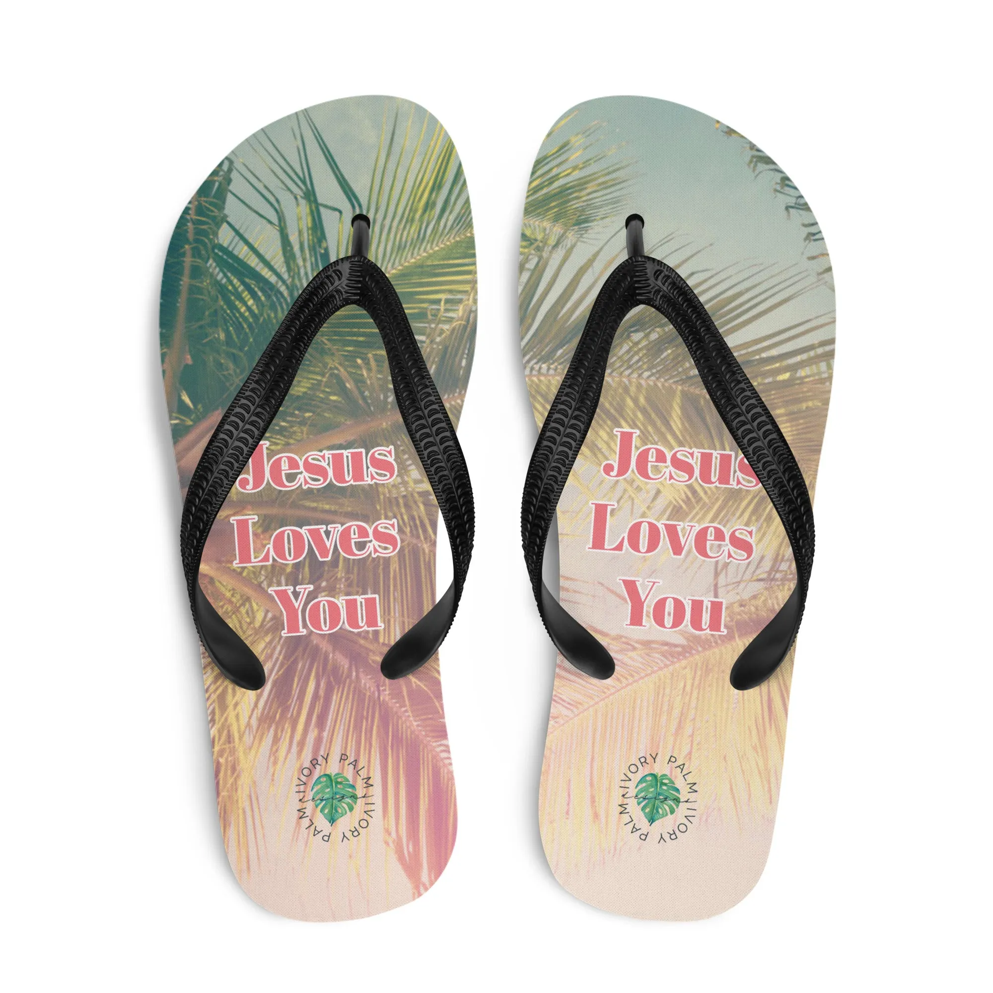 Jesus Loves You Flip-Flops