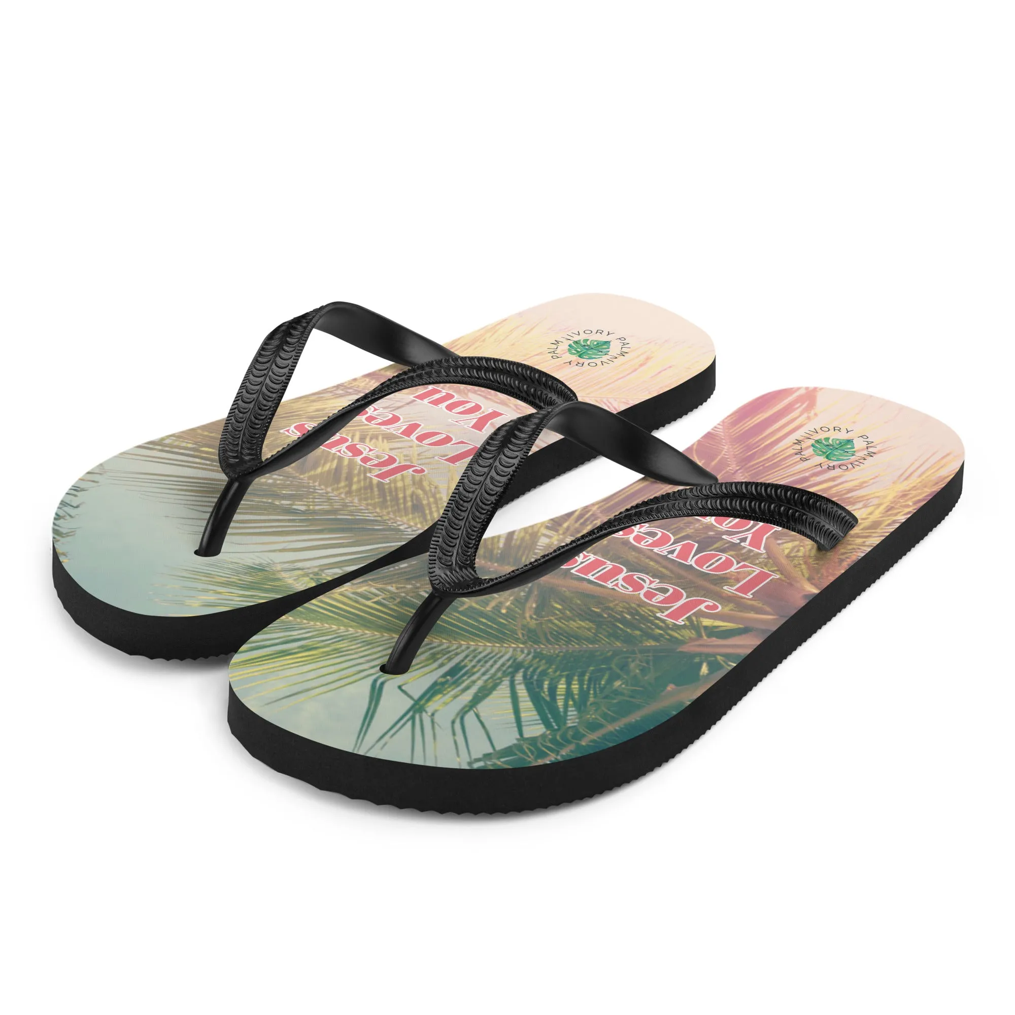 Jesus Loves You Flip-Flops