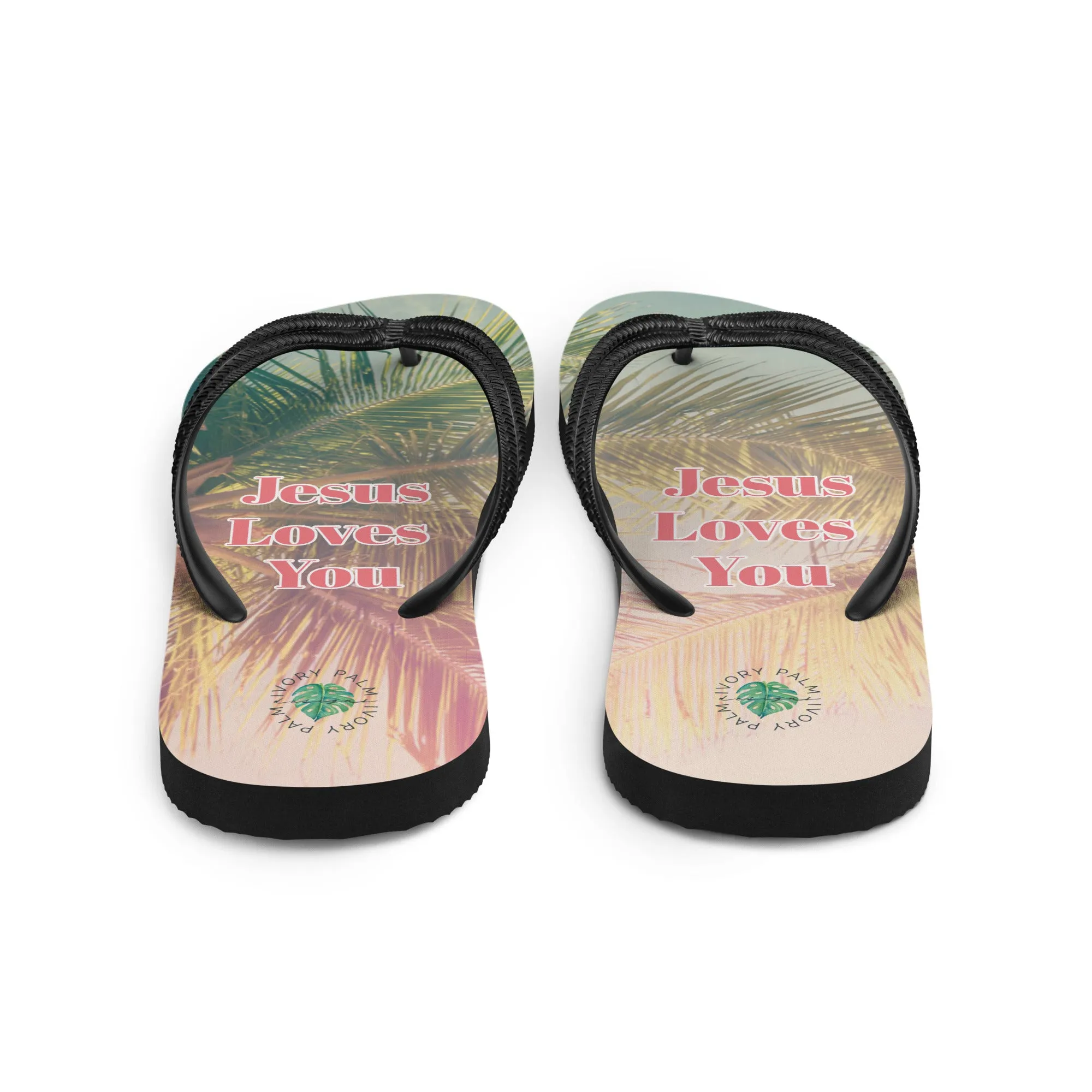 Jesus Loves You Flip-Flops