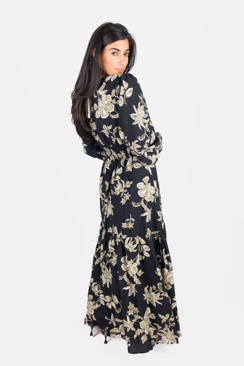 JOSEPHINE DRESS (BLACK/BEIGE)