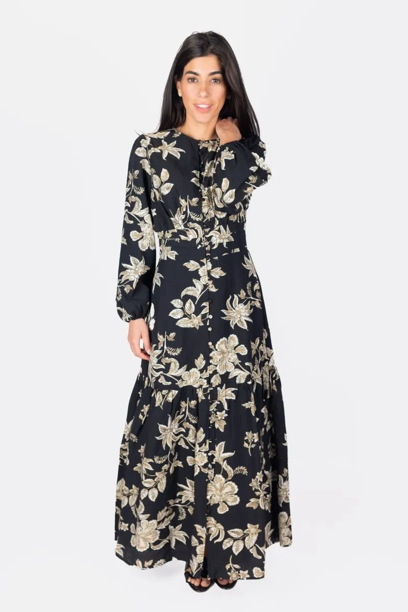 JOSEPHINE DRESS (BLACK/BEIGE)