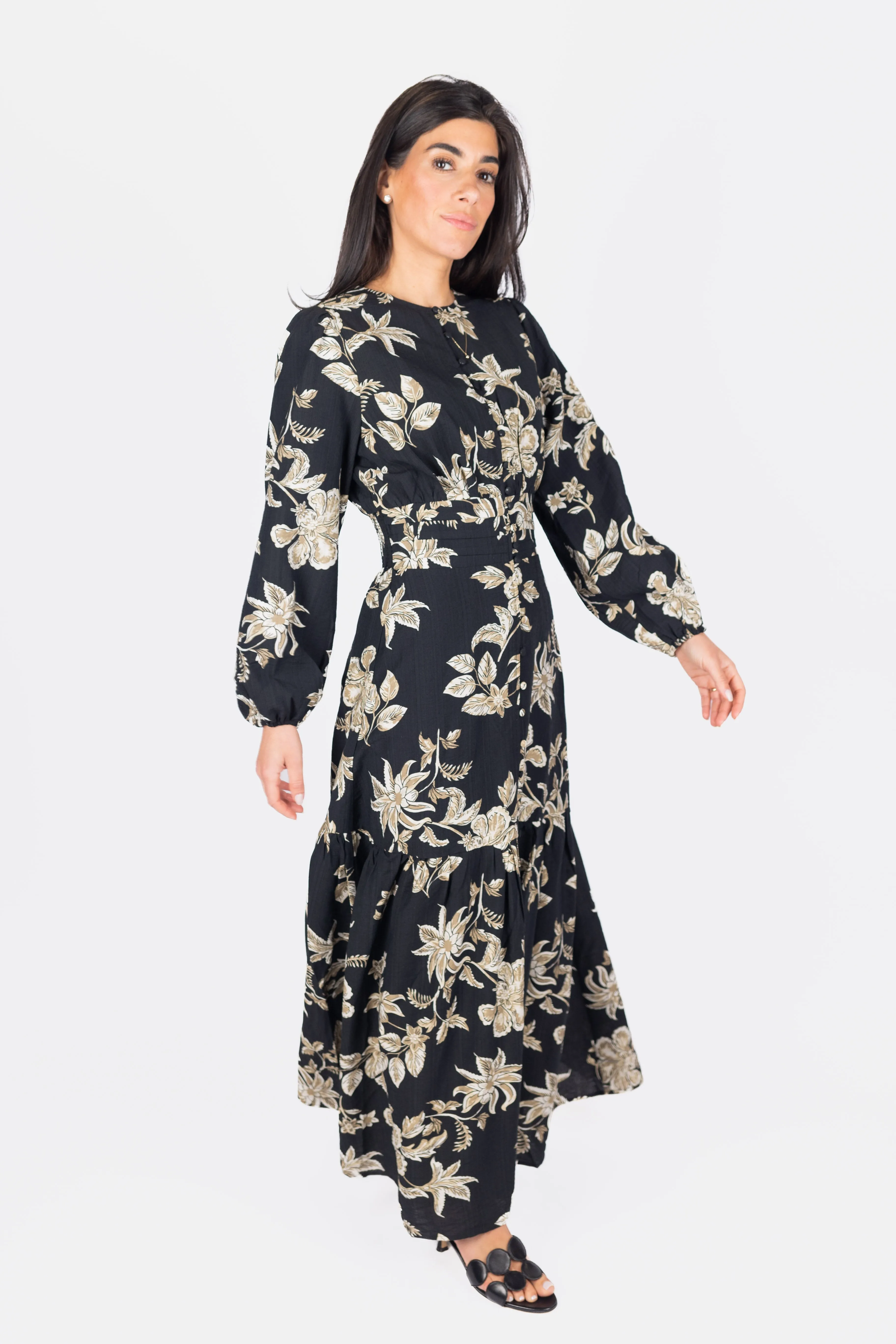 JOSEPHINE DRESS (BLACK/BEIGE)