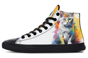 Kitty On My Foot High Tops
