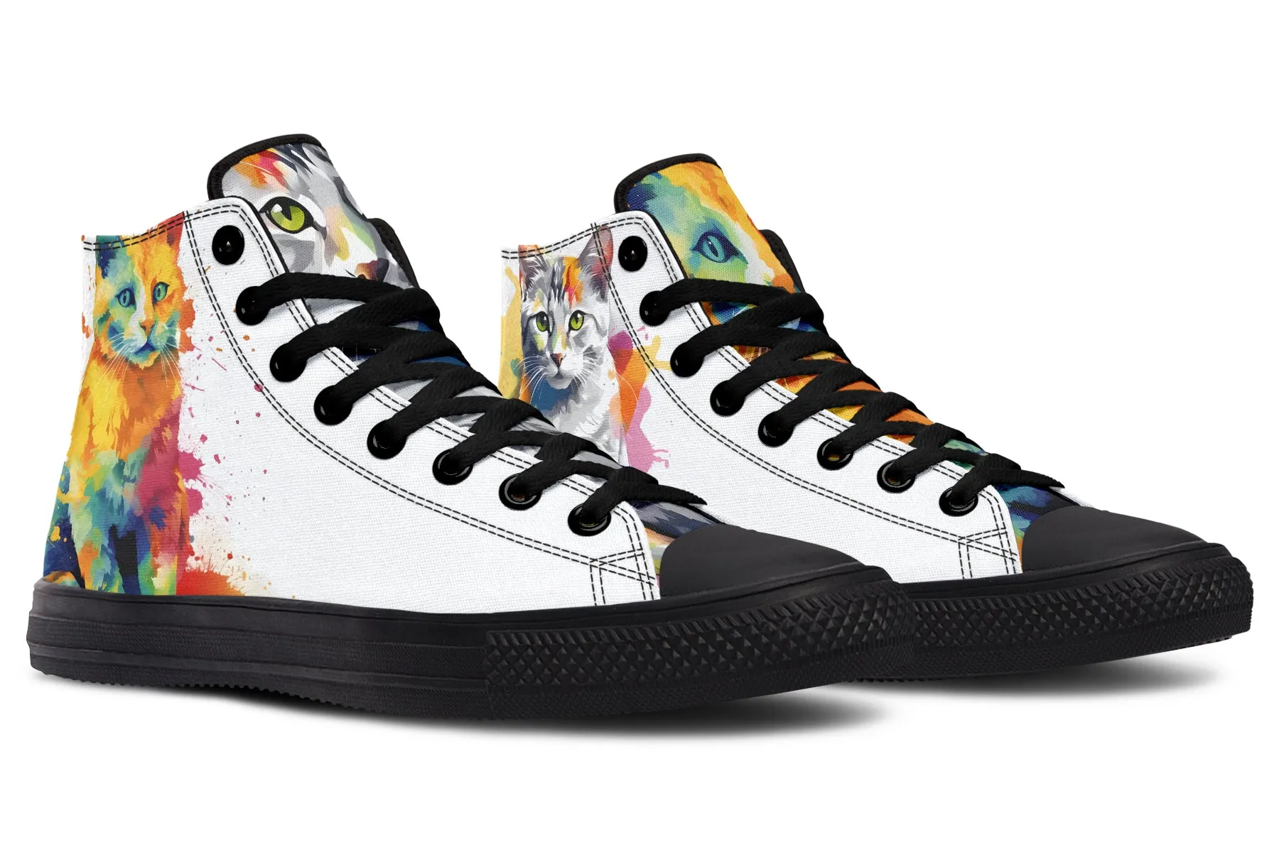 Kitty On My Foot High Tops