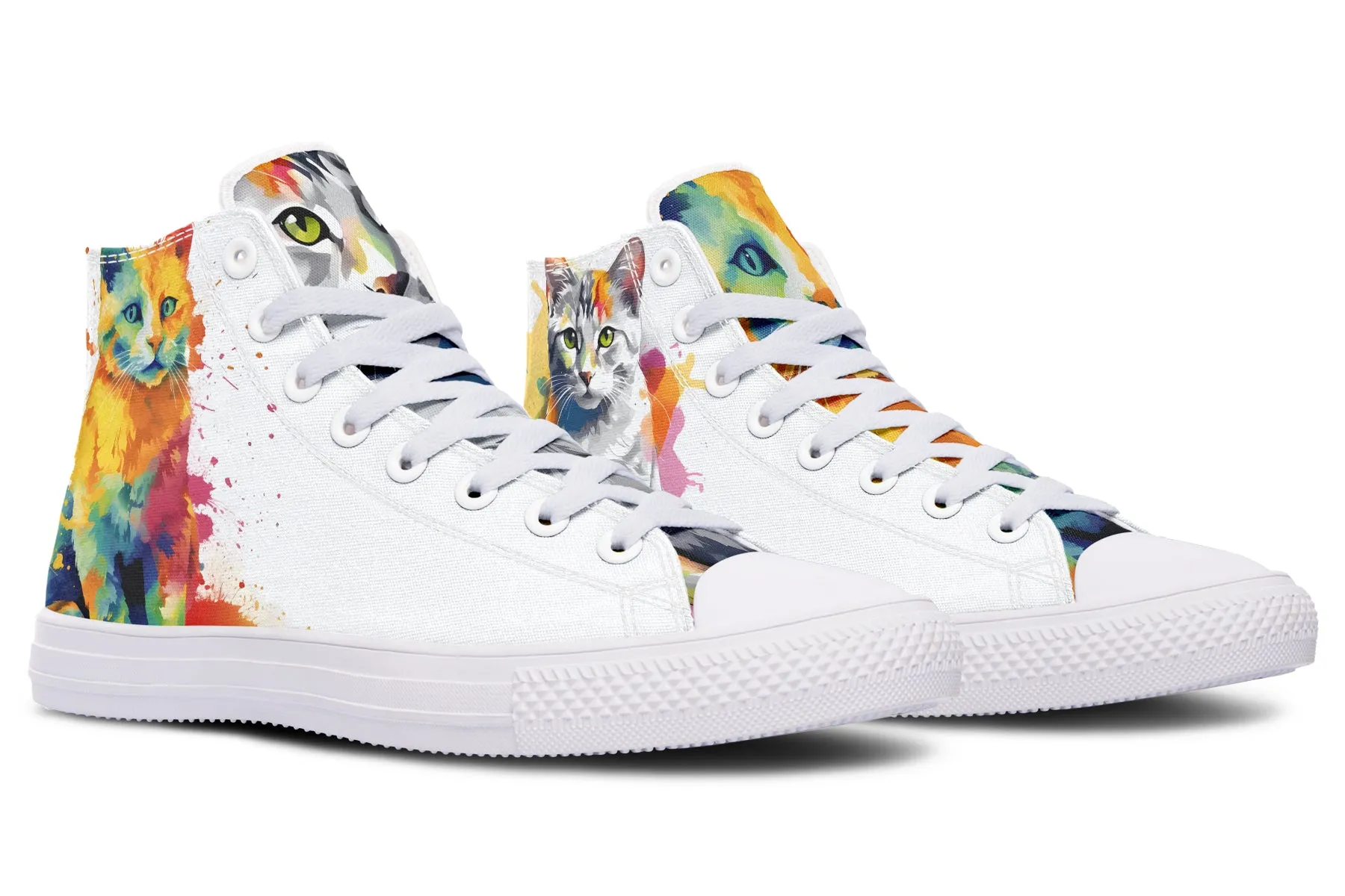 Kitty On My Foot High Tops
