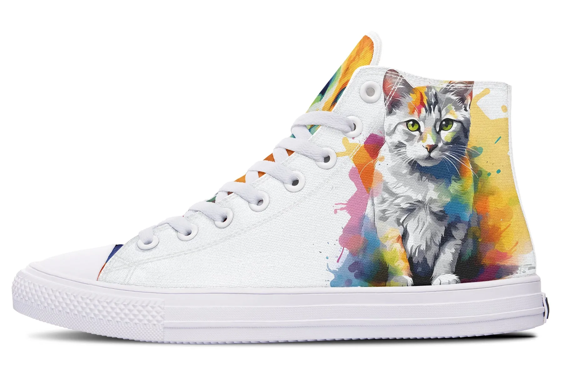 Kitty On My Foot High Tops