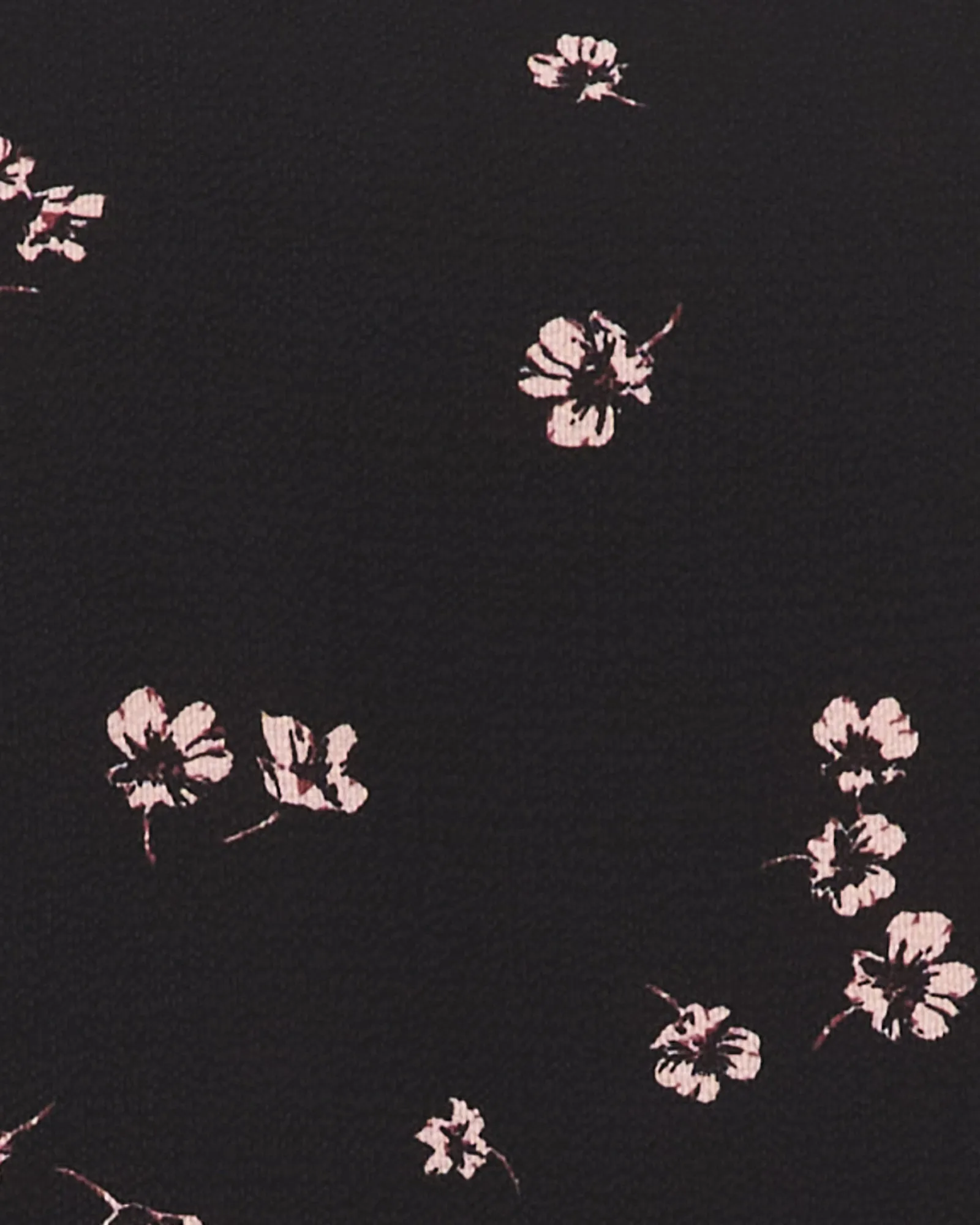Laith Mini Floral Print Blouse | Black / Pink