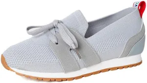 Lausiuoe Slip On Sneakers Women Arch Support Walking Tennis Shoes Memory Foam Casual Sneakers Gym Comfortable Running Shoes