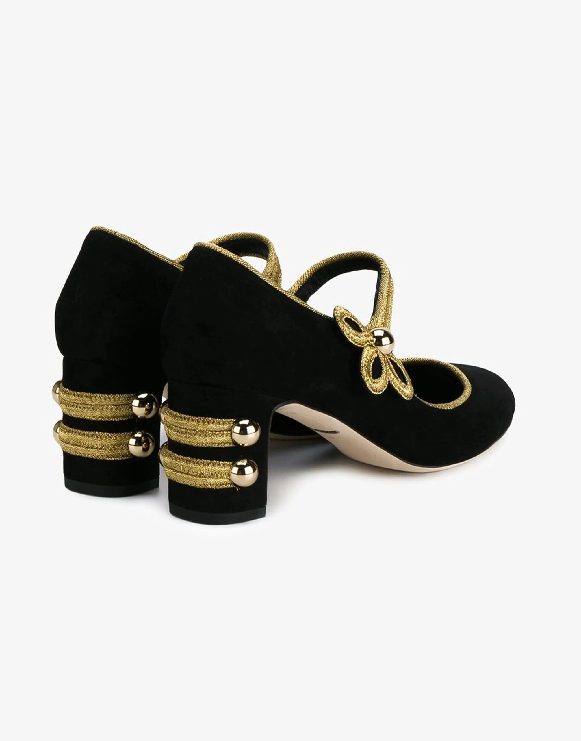 Leather And Suede Vally Mary Jane pumps