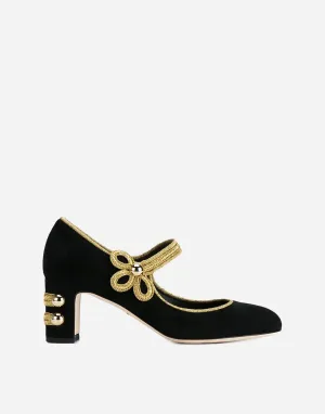Leather And Suede Vally Mary Jane pumps