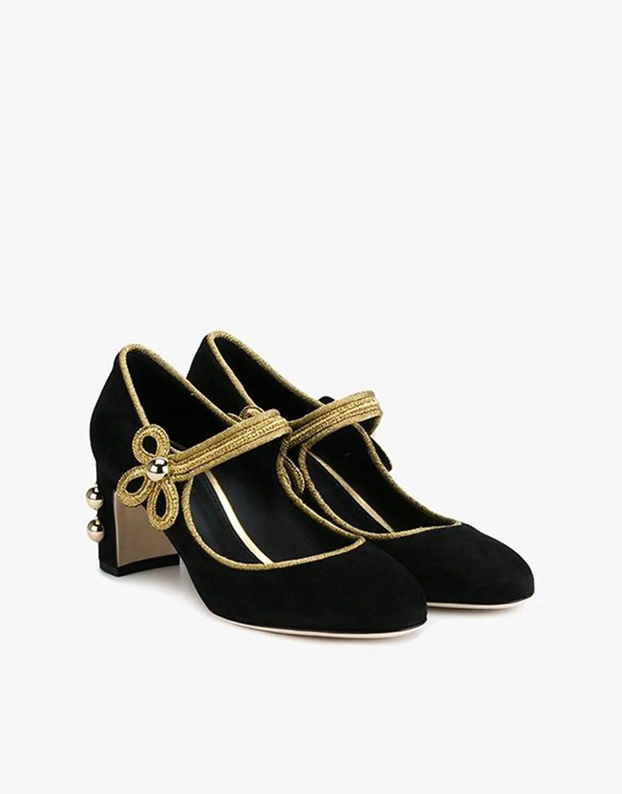 Leather And Suede Vally Mary Jane pumps