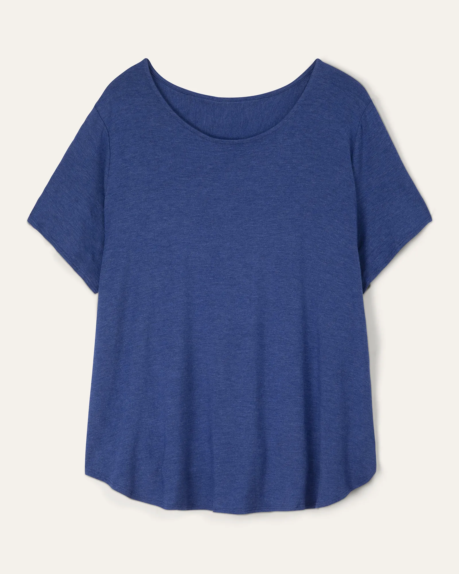 Leia Hi-Low Weekend Top | Azure Blue