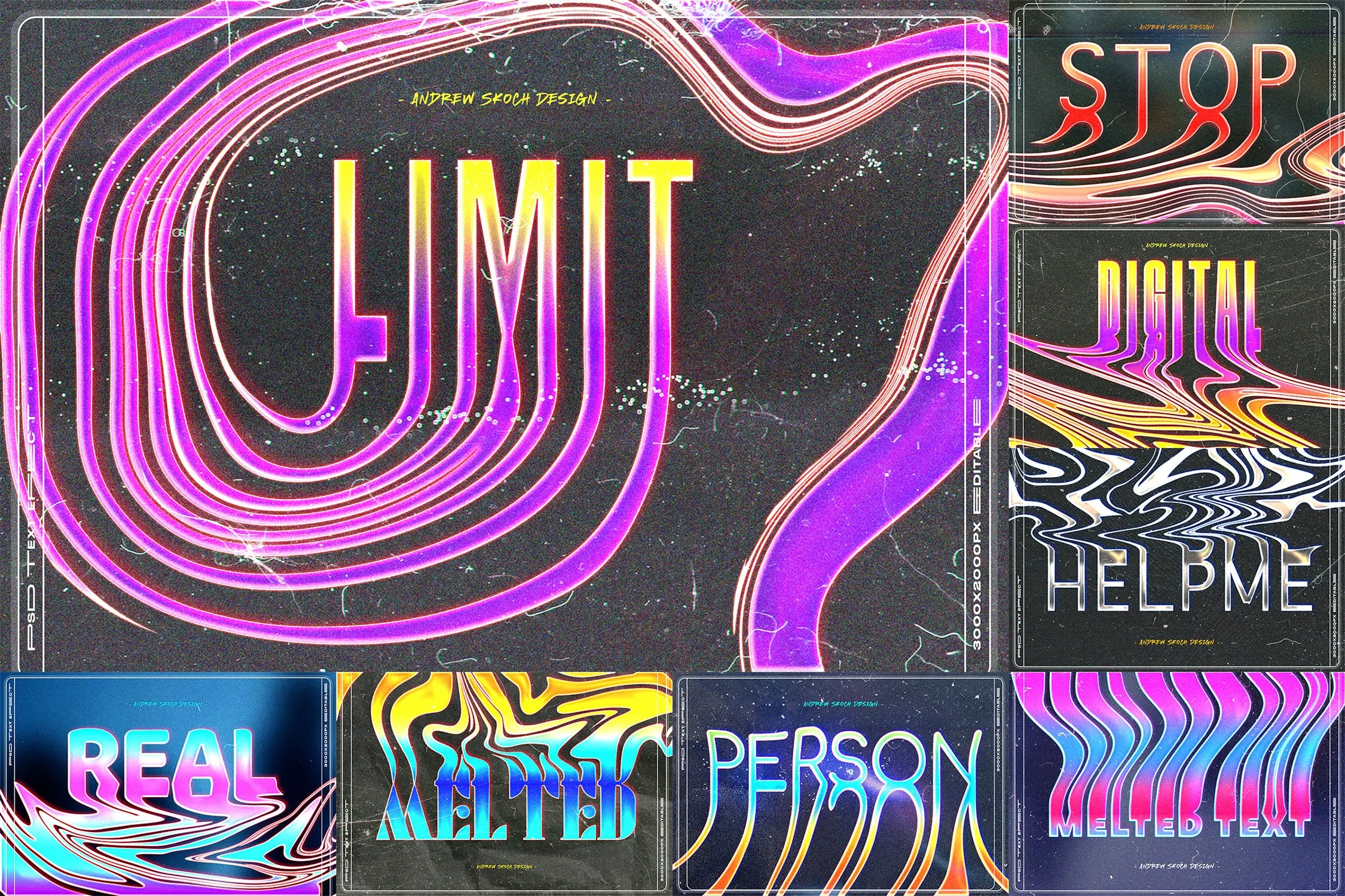 Liquid Melted Text Effects vol 3