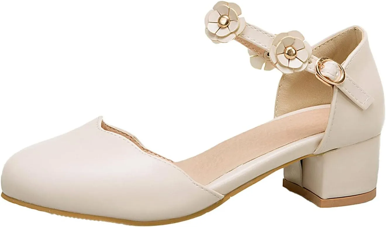 Little Girls Sandals Girls Cute Dress Shoes Ankle Strap Open Toe Flower Girl Wedding Party for Toddler Big Kid