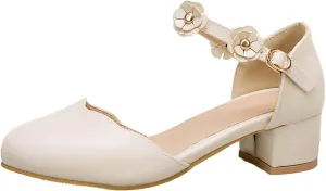 Little Girls Sandals Girls Cute Dress Shoes Ankle Strap Open Toe Flower Girl Wedding Party for Toddler Big Kid