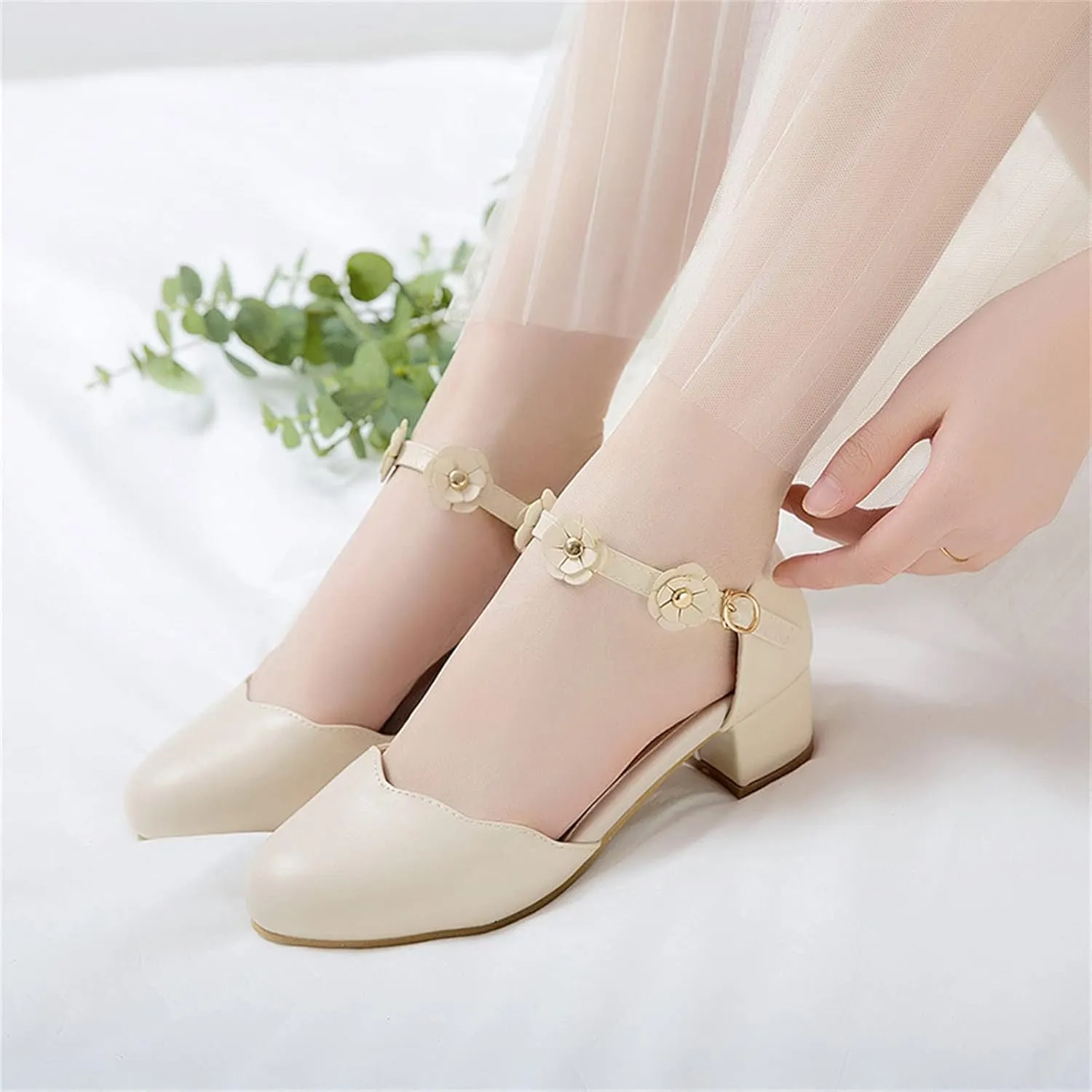 Little Girls Sandals Girls Cute Dress Shoes Ankle Strap Open Toe Flower Girl Wedding Party for Toddler Big Kid