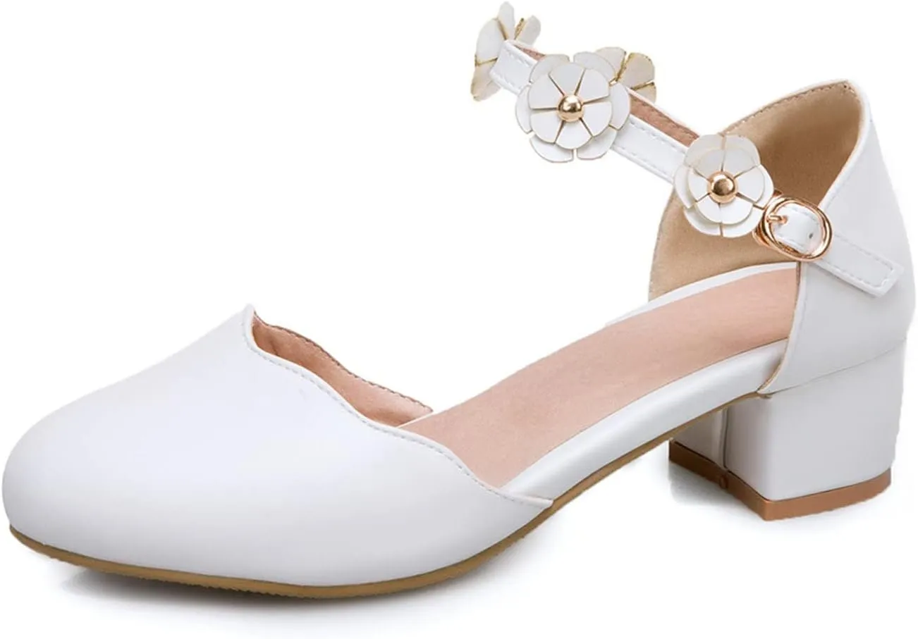 Little Girls Sandals Girls Cute Dress Shoes Ankle Strap Open Toe Flower Girl Wedding Party for Toddler Big Kid