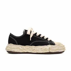 Maison MIHARA YASUHIRO "PETERSON23" OG Dyed Sole Canvas Low-Top Sneaker (Black)