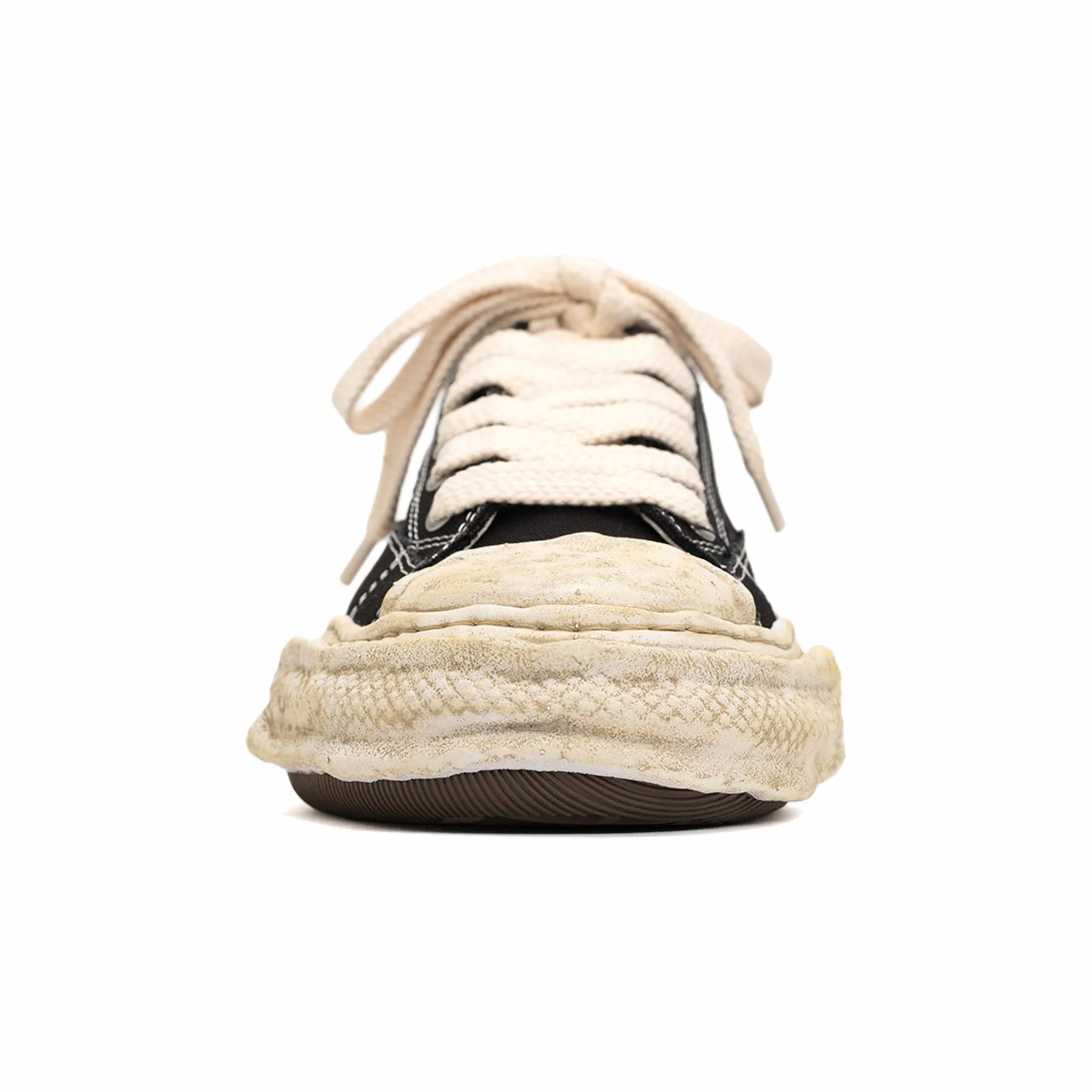 Maison MIHARA YASUHIRO "PETERSON23" OG Dyed Sole Canvas Low-Top Sneaker (Black)