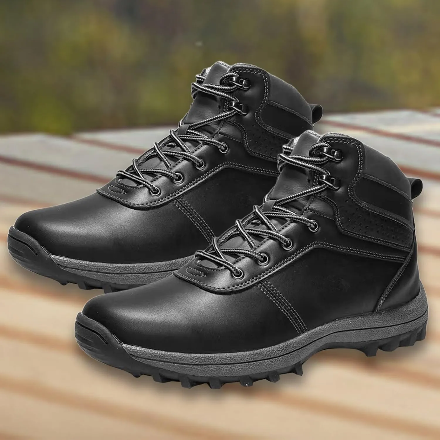 Men Work Boots Composite Toe Hiking Sneakers Comfortable Warm Womens Safety Shoes Slip Resistant Waterproof Outdoor Work Botas Lightweight Hike Grounded Footwear
