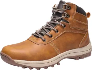 Men's Work Boots with Zipper Hiking Sneakers Warm Ankle Safety Toe Shoes for Women Insulated Waterproof Platform Shoes Work Hike Grounded Footwear