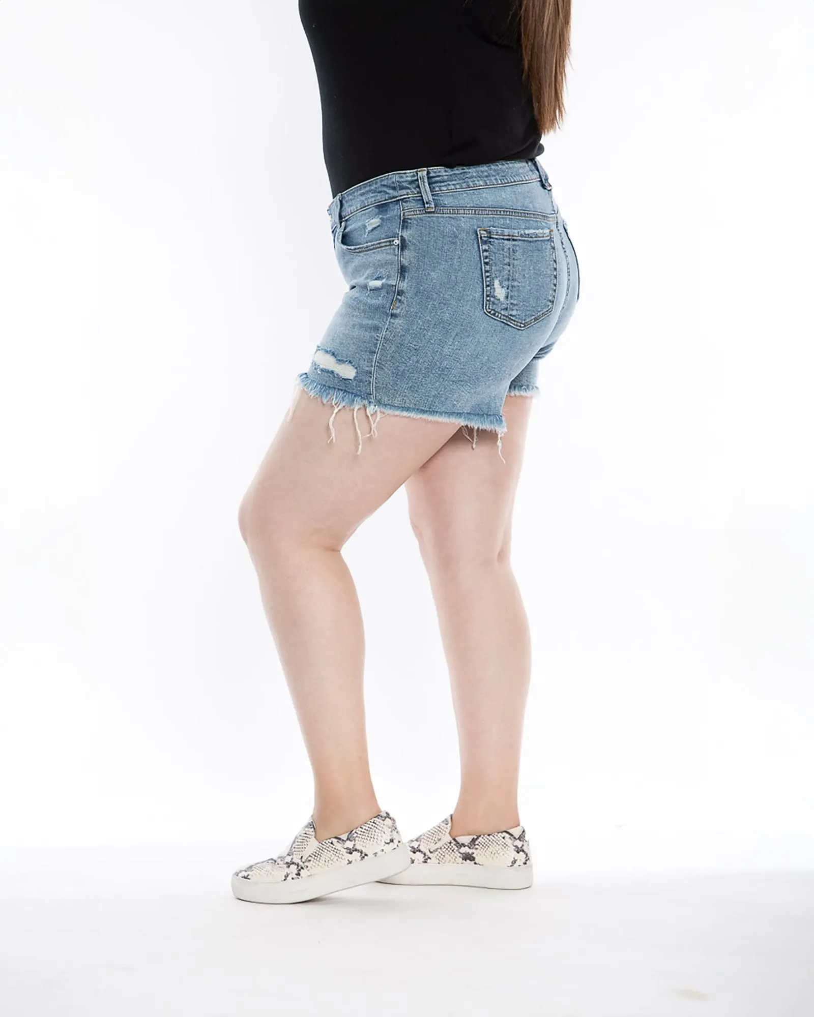 Mid Rise Shorts - Giuliana | Giuliana