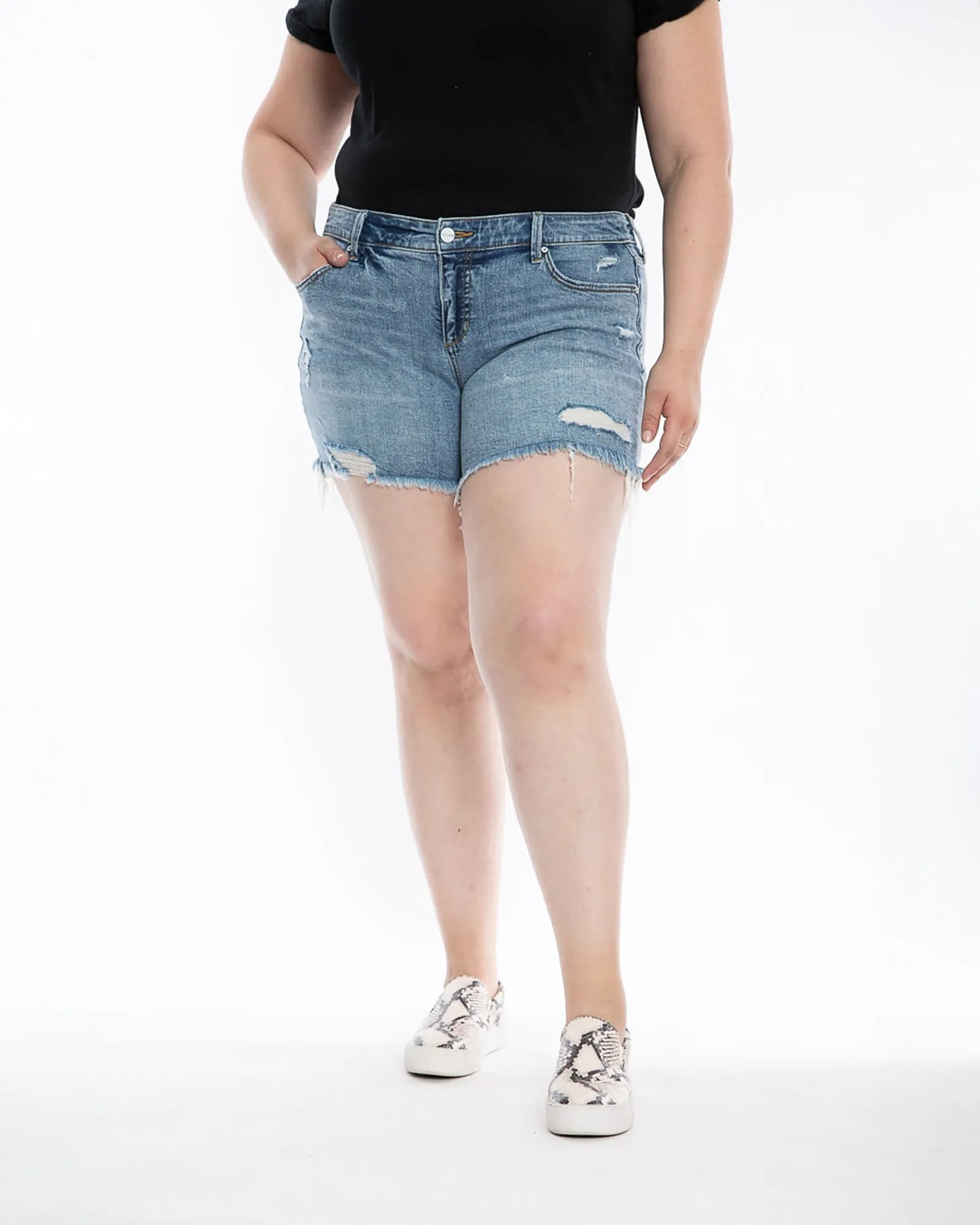 Mid Rise Shorts - Giuliana | Giuliana