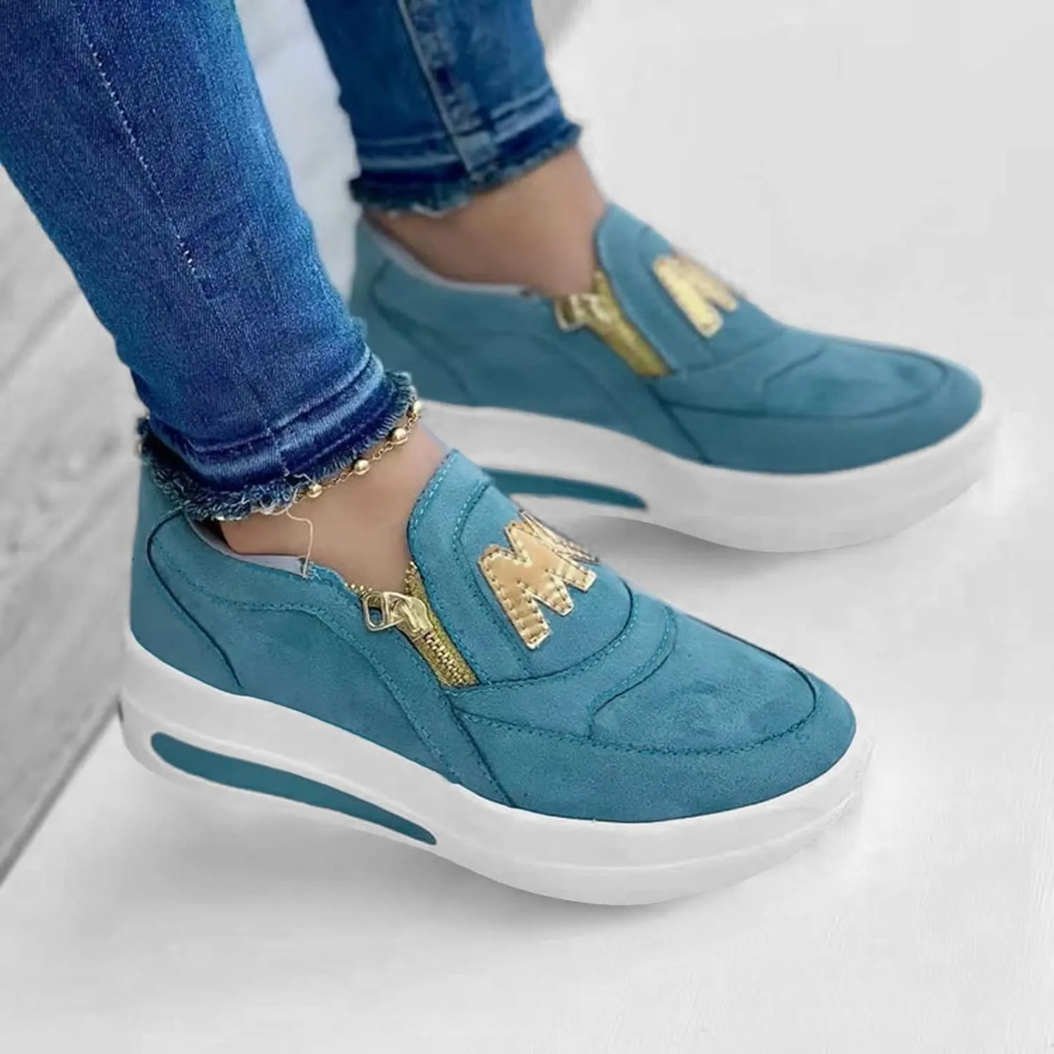 Orthopedic Casual Loafers for Women Slip On Walking Shoes with Arch Support Comfortable Sneakers Plantar Fasciitis Relief Foot Pain Diabetic Feet