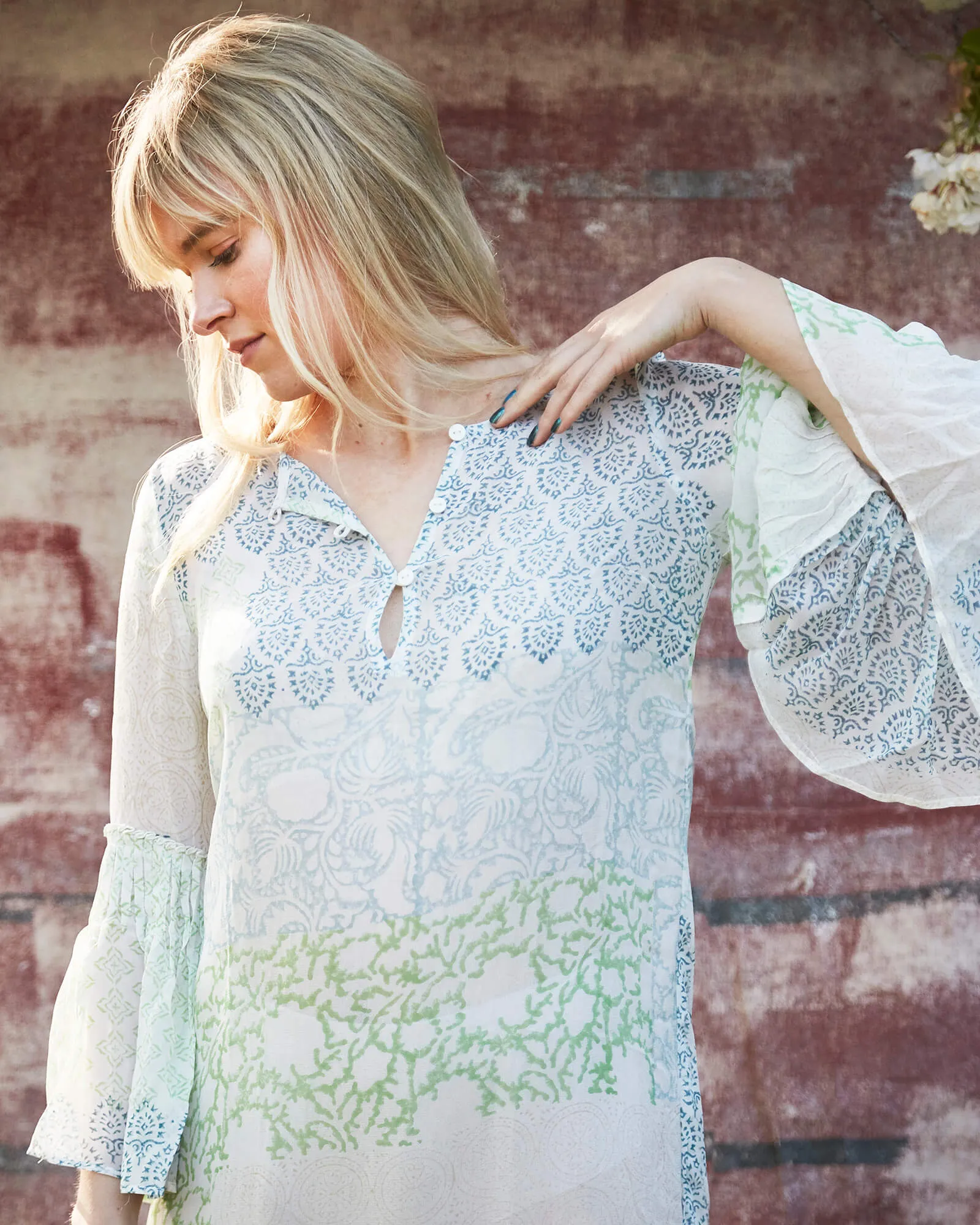 OS Belle dress in raj patchwork