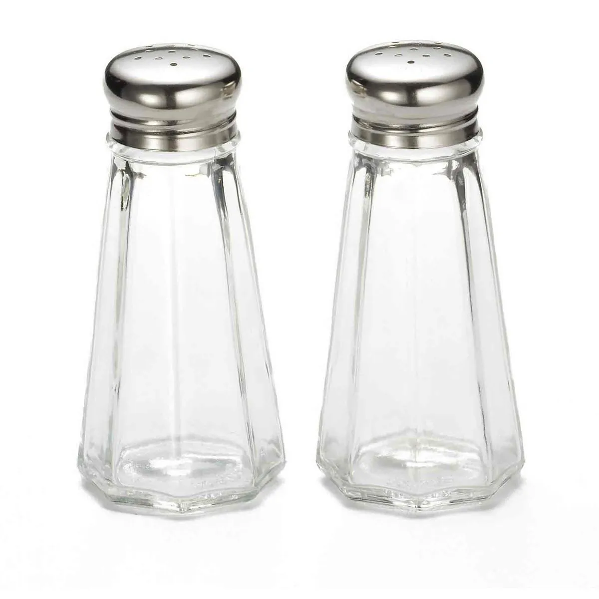 Paneled Salt & Pepper Shakers