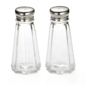 Paneled Salt & Pepper Shakers