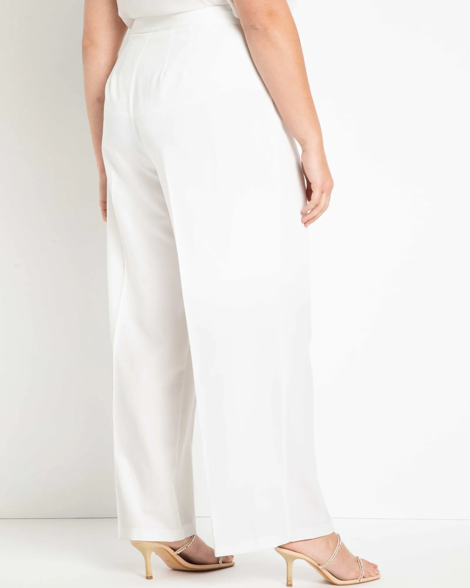 Penelope Modern Wide Leg Trouser | Ivory