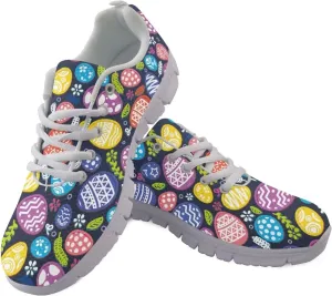 POLERO Lightweight Sneakers Shoes for Women Casual Breathable Mesh Running Training Shoes Ladies Simple Colorful Pandas