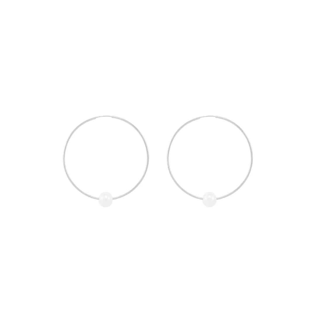 (PRE-ORDER) Naomi Earrings 24mm - Silver