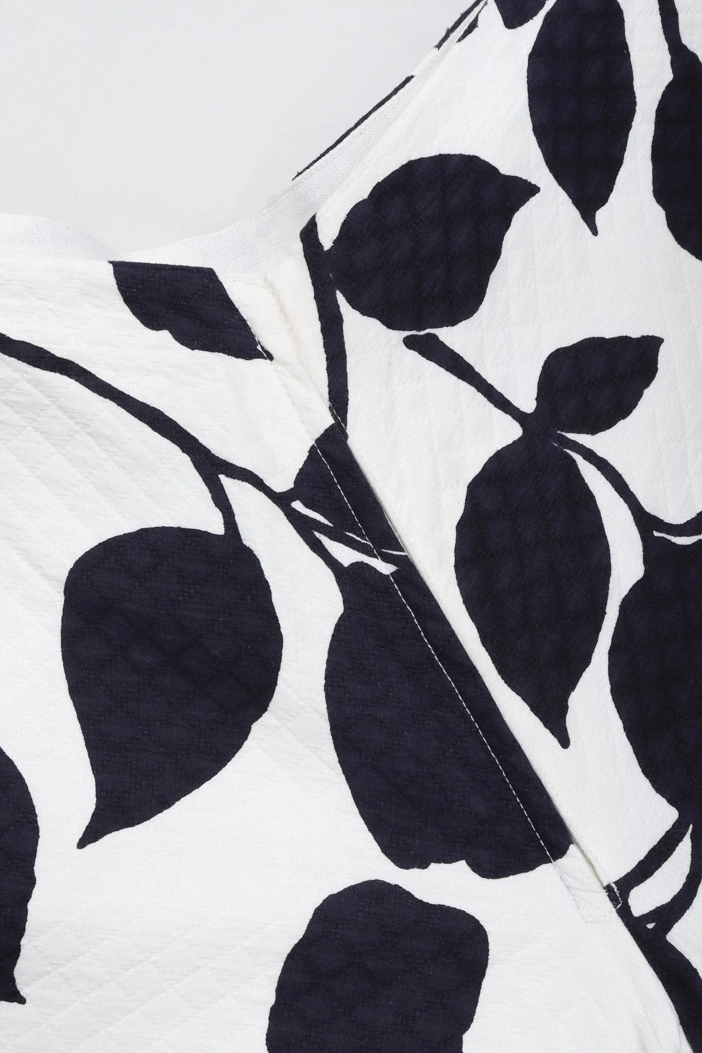 Quilted Leaf Duster & Palazzo Pant Set