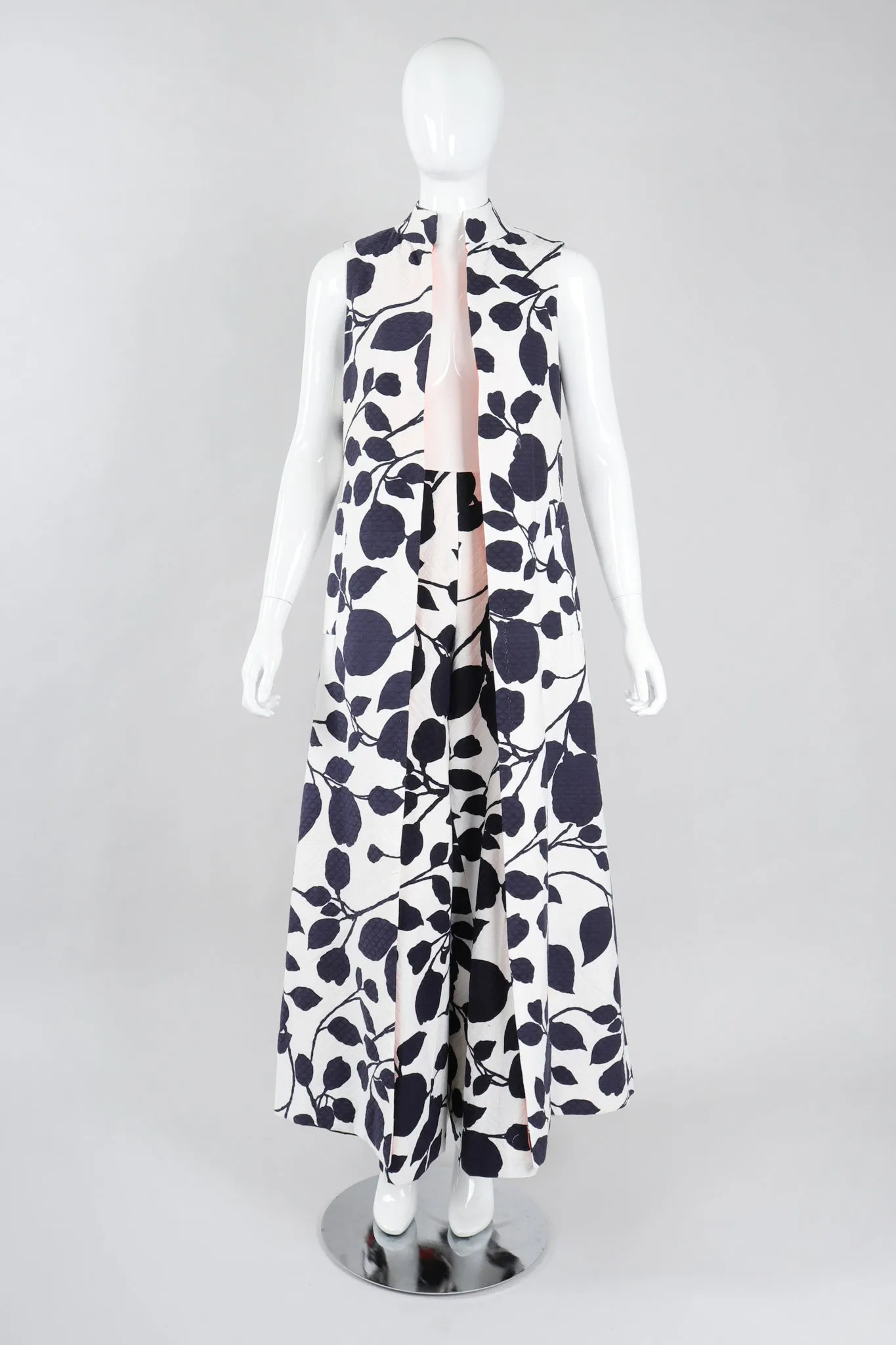 Quilted Leaf Duster & Palazzo Pant Set