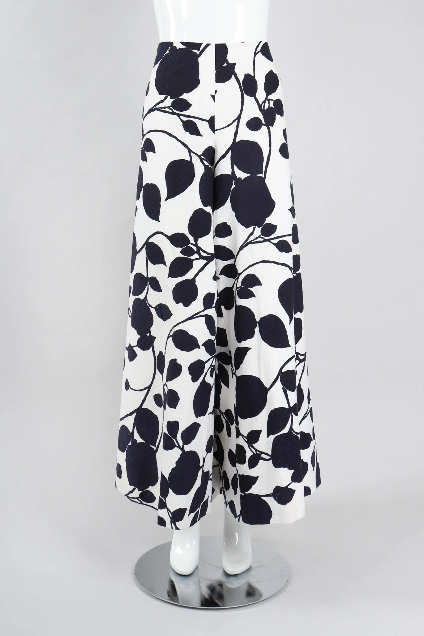 Quilted Leaf Duster & Palazzo Pant Set