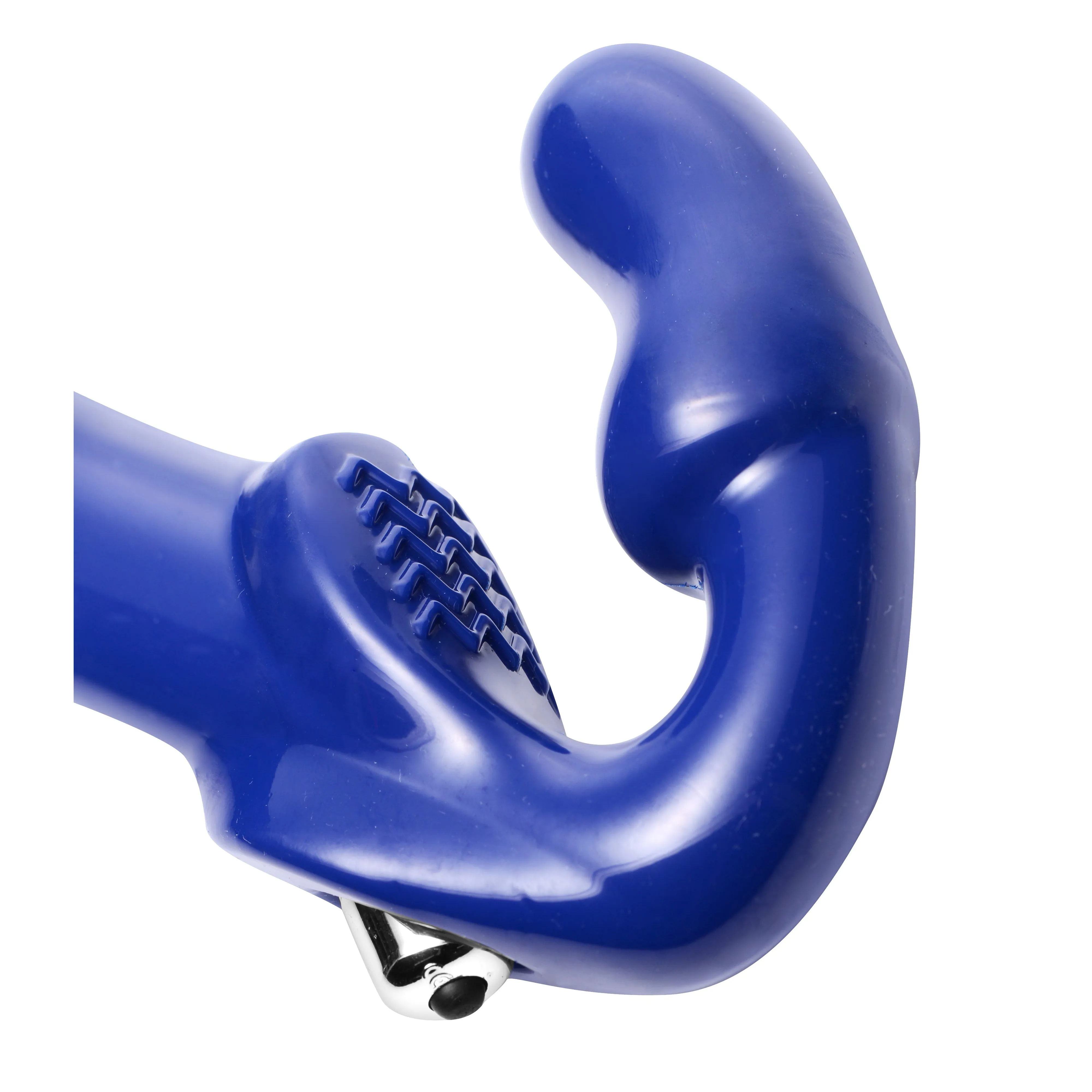 Revolver II Vibrating Strapless Strap on Dildo -  Blue