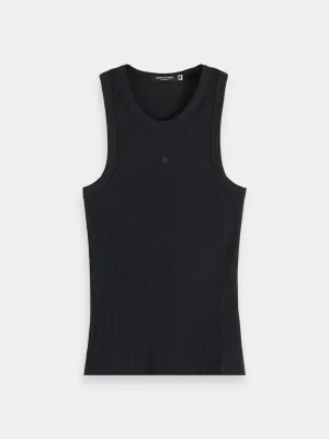 Ribbed racer tank