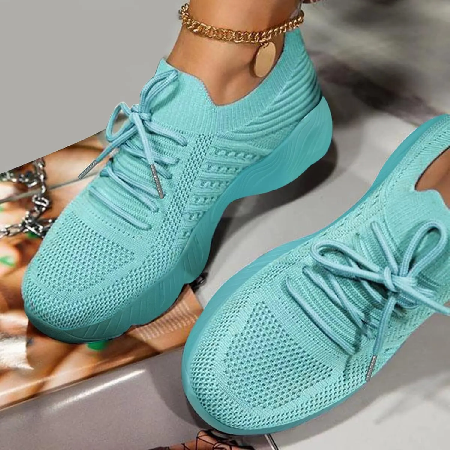Running Shoes Women Sneakers Tennis Workout Walking Gym Lightweight Slip On Walking Shoes for Women Shoes for Womens Fashion Fall Loafers Leather Slip On Sneakers for Women