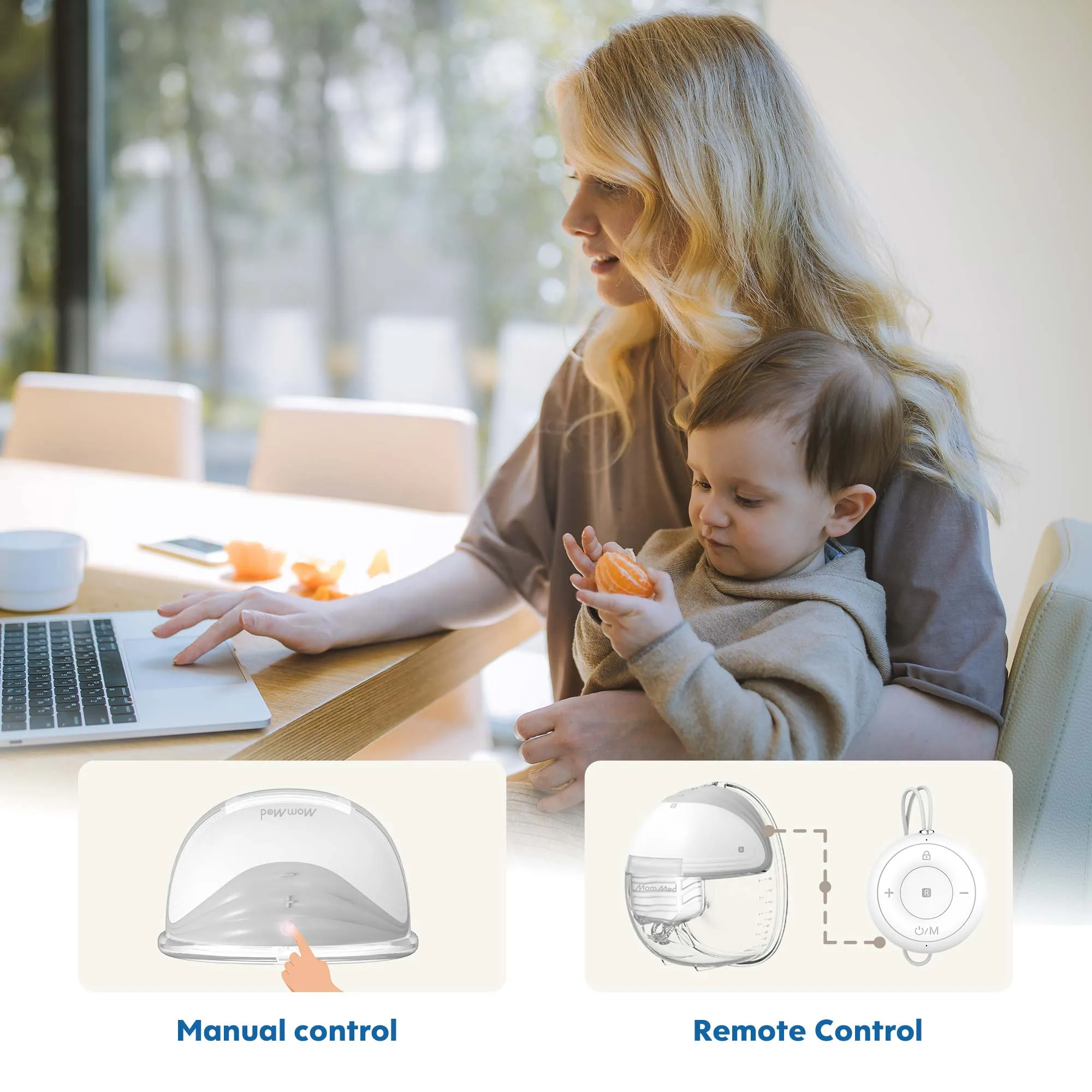 S18 Double Cordless Breast Pump-Tranquil Grey