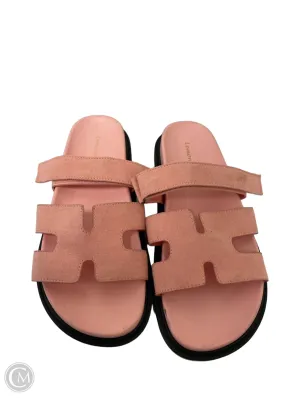 Sandals Flats By Clothes Mentor In Pink, Size: 9
