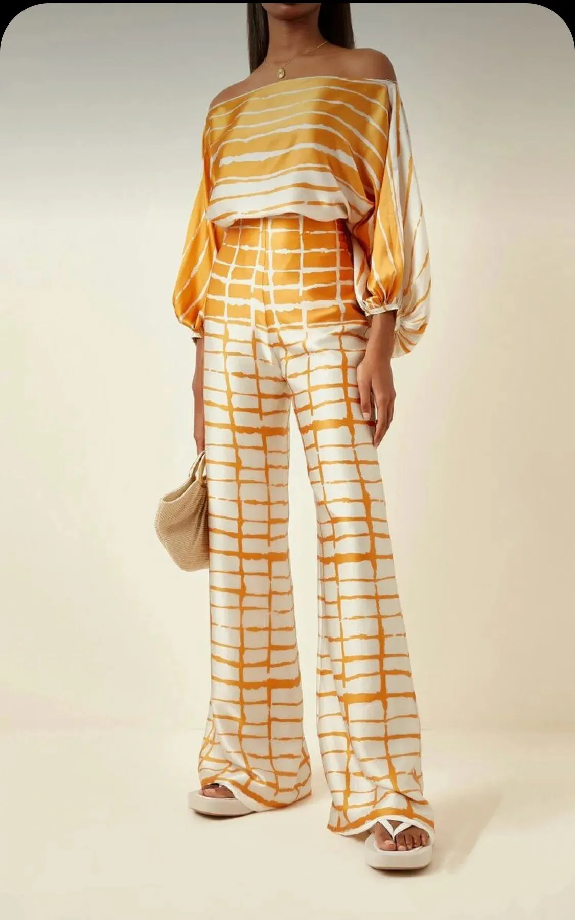Satin Pants Set