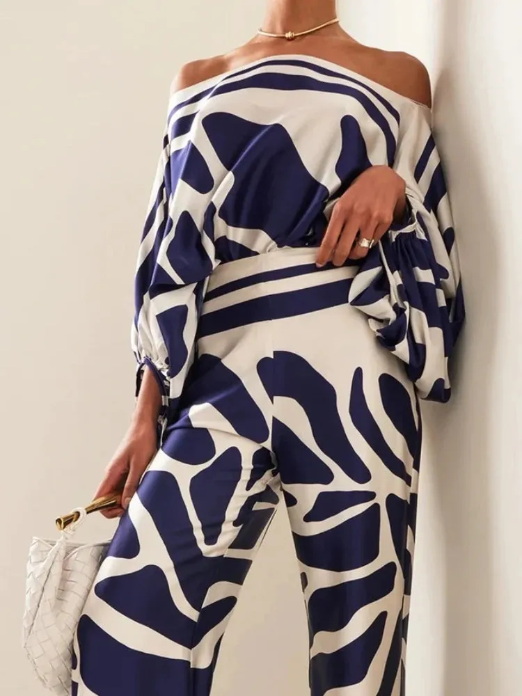 Satin Pants Set