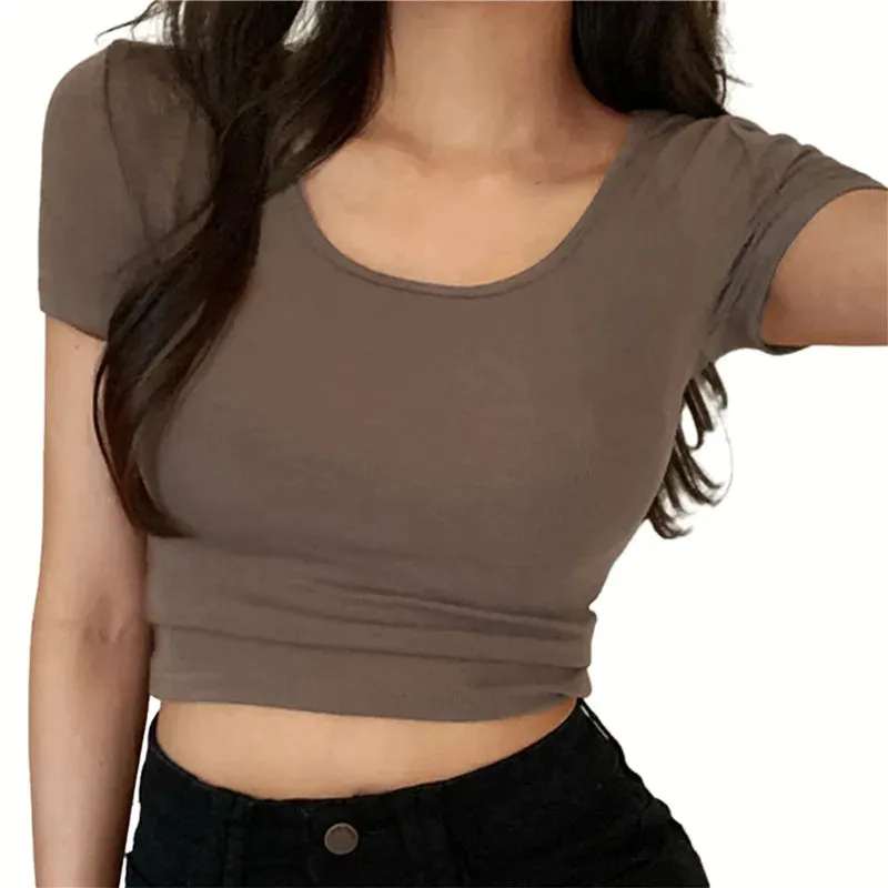 Sexy Pure Cotton Windy Short Sleeve Tee