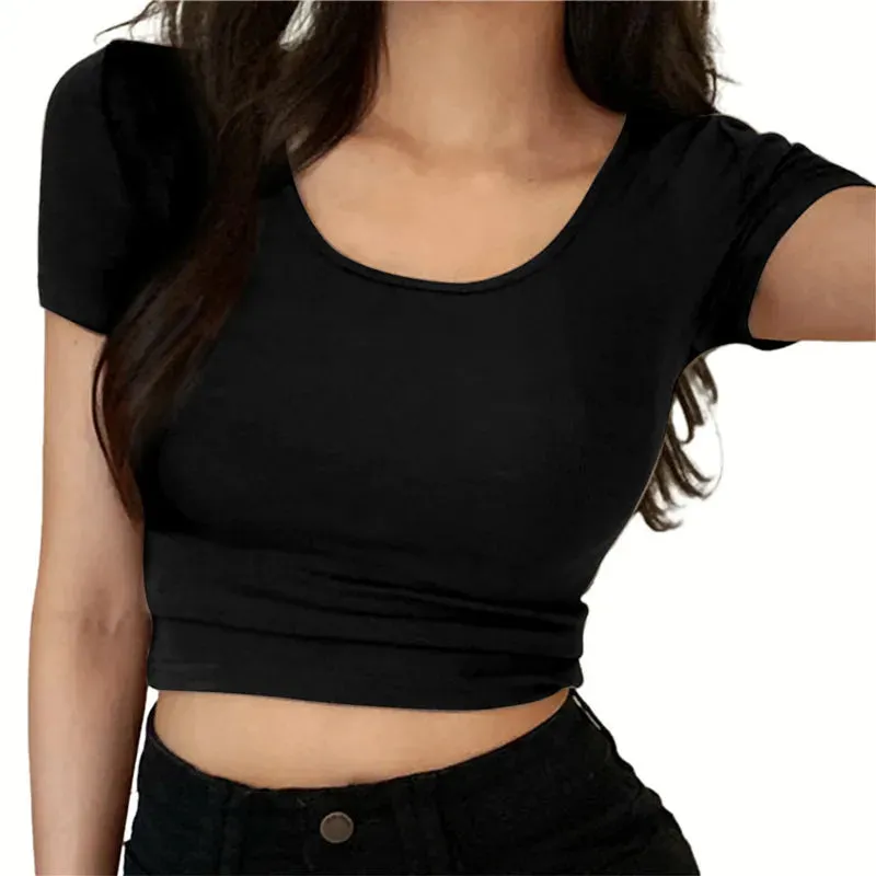 Sexy Pure Cotton Windy Short Sleeve Tee