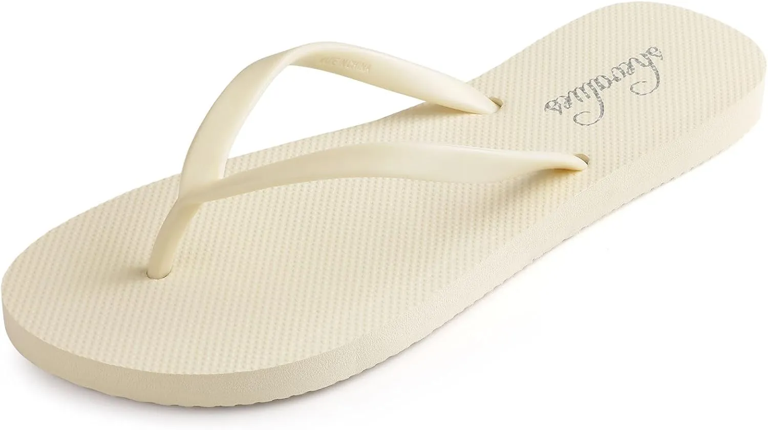 shevalues Slim Flip Flops for Women Beach Rubber Shower Shoes Basic Thong Sandals