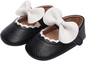 Shoes for Toddler Girls Size 7 Infant Girls Single Shoes Ruffles Bowknot First Walkers Shoes Canvas High Tops Kids